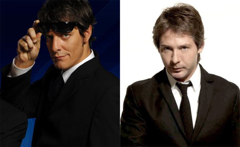 Mario Pergolini y Adrián Suar, juntos en Los Unicos. (Fotos: Web)