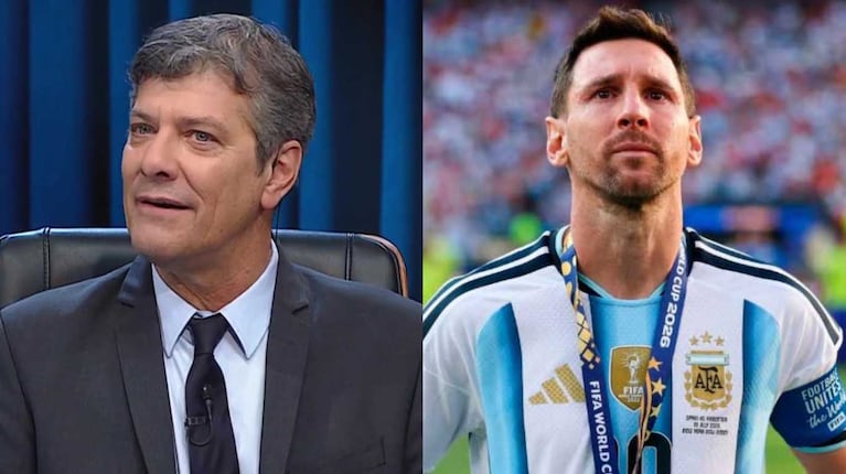 Mario Pergolini y Lionel Messi (Fotos: captura eltrece y Instagram @afaseleccion)