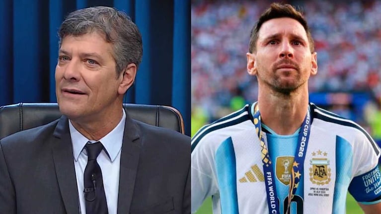 Mario Pergolini y Lionel Messi (Fotos: captura eltrece y Instagram @afaseleccion)