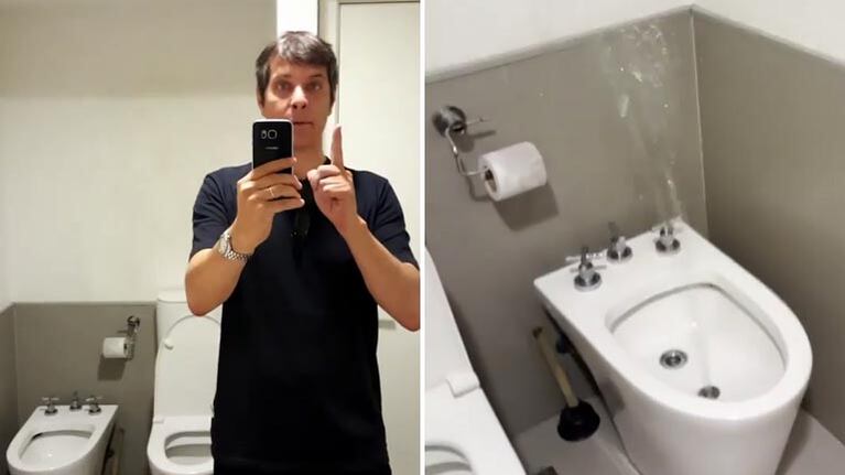 Mario Pergolini y su insólito baño de Vorterix.