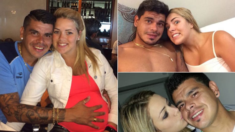 Marisol Denis, la mujer de Gustavo Bou, el goleador de Racing. (Fotos: Gentileza familia Bou y @marisol_denis)