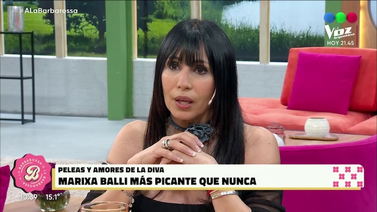 Marixa Balli en A la Barbarossa (Foto: captura de Telefé).