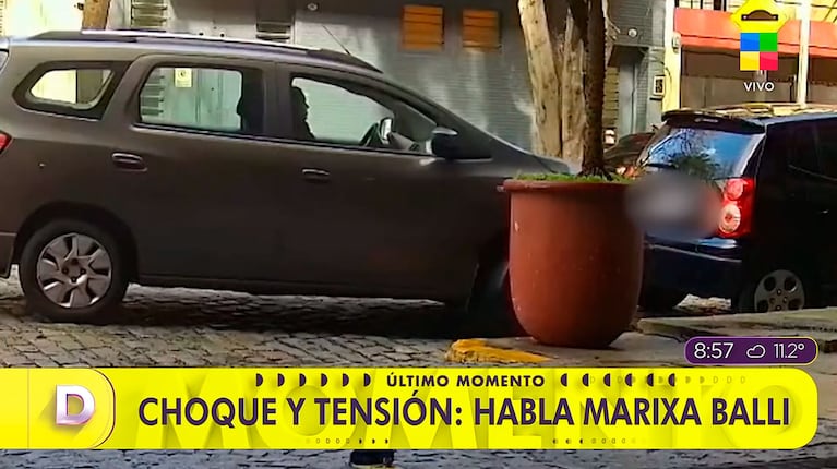 Marixa Balli, furiosa con una vecina que le chocó intencionalmente el auto