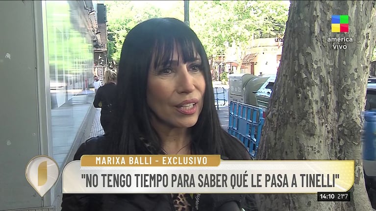 Marixa Balli habló en Intrusos (Foto: captura de América).