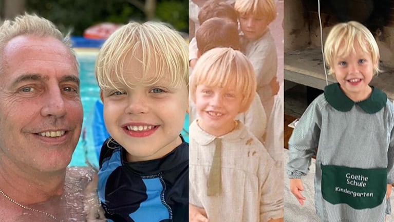 Marley demostró que su hijo es muy parecido a él cuando era chico.