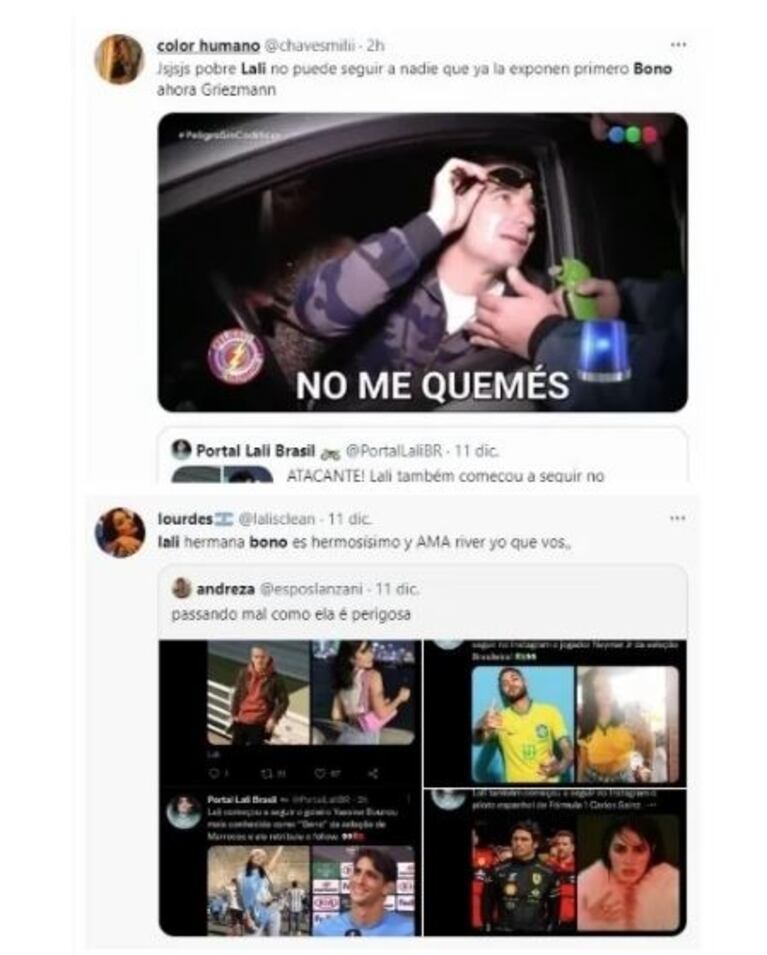 Marley hizo poner colorada a Lali Espósito tras preguntarle por el arquero de Marruecos después de que comenzaran a seguirse en redes