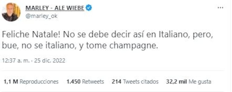 Marley mostró la primera carta que Mirko le escribió de puño y letra a Papá Noel