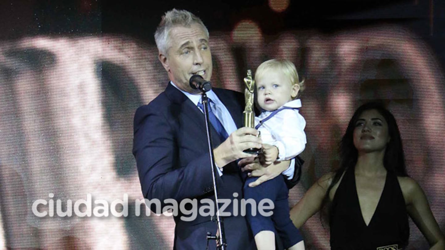 Marley recibió los premios de su hijito Mirko con emoción (Fotos: Movilpress). 