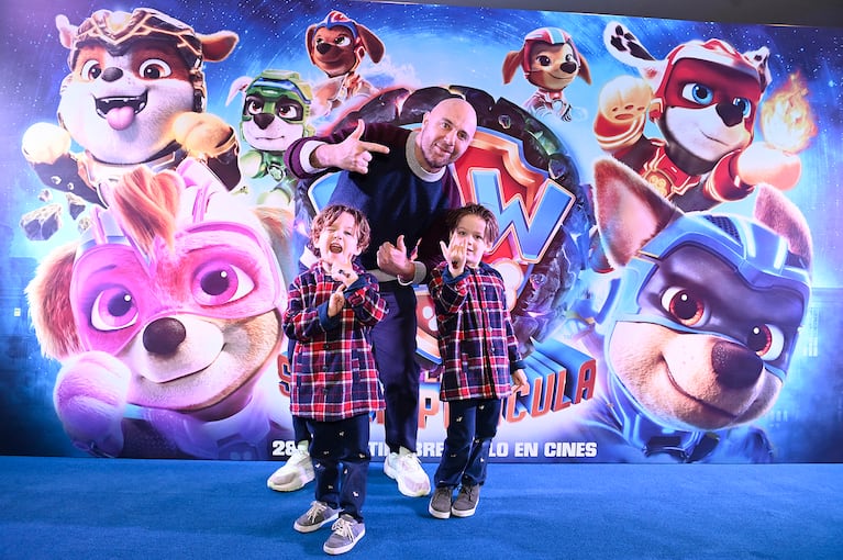 Marley y Mirko disfrutaron la avant premiere de Paw Patrol, La Súper Película