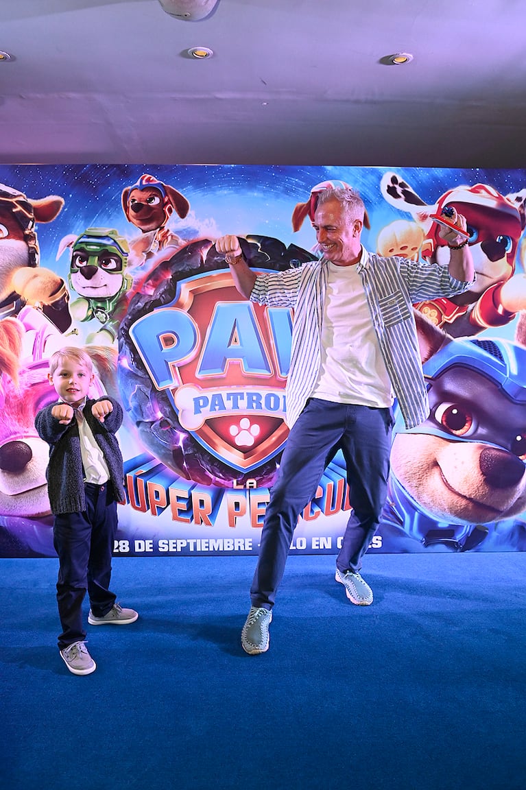 Marley y Mirko disfrutaron la avant premiere de Paw Patrol, La Súper Película