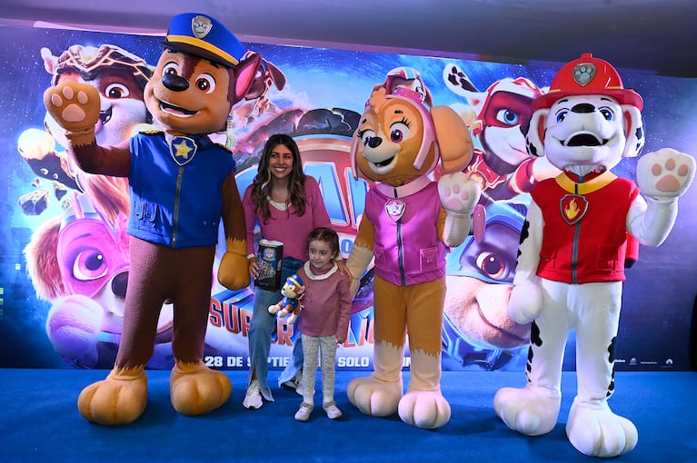 Marley y Mirko disfrutaron la avant premiere de Paw Patrol, La Súper Película