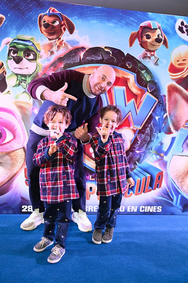 Marley y Mirko disfrutaron la avant premiere de Paw Patrol, La Súper Película