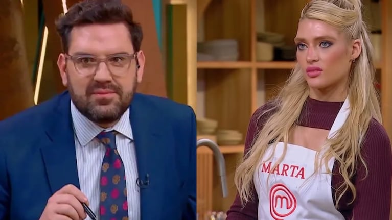 Marta Fort descolocó a Damián Betular en MasterChef Celebrity y generó todo tipo de reacciones: “Me hoteó”