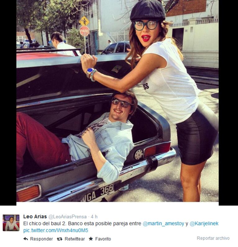 Martín Amestoy la encara a Karina Jelinek por Twitter