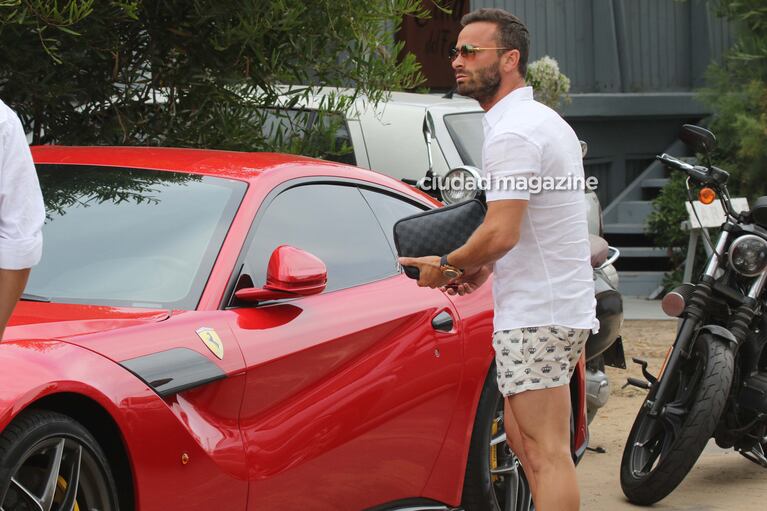 Martín Baclini, el paseo en Ferrari de un soltero codiciado por las calles de Punta del Este. (Foto: GM Press)