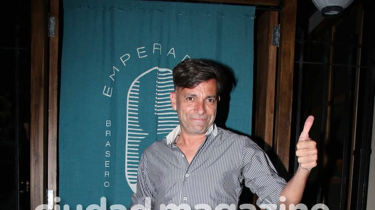 Martín Bossi en la inauguración de Emperador Meiji (Fotos: Movilpress).