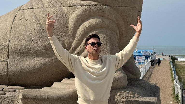 Martín Bossi en Mar del Plata. Foto: prensa