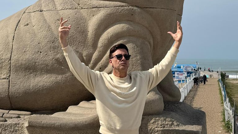 Martín Bossi en Mar del Plata. Foto: prensa