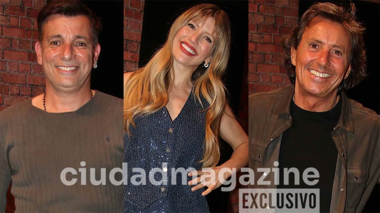 Martín Bossi, Gustavo Bermúdez y Laurita Fernández celebraron su éxito en el teatro (Foto: Movilpress).