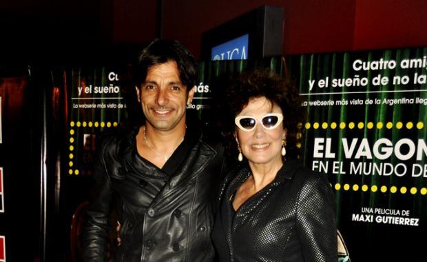 Martín Bossi y Graciela Borges en el estreno de El Vagoneta. (Foto: Jennifer Rubio)