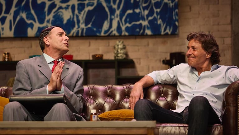 Martín Bossi y Gustavo Bermúdez en La cena de los tontos