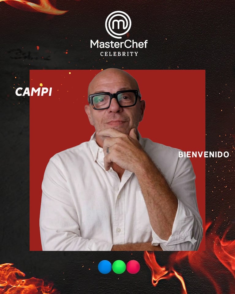 Martín “Campi” Campilongo en MasterChef Celebrity (Foto: Instagram @
masterchefargentina)