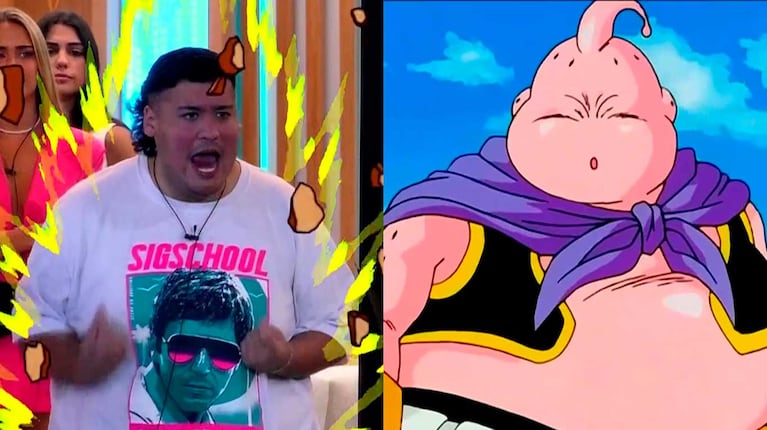 Martín comparó a Manzana con Majin Boo de Dragon Ball (Imagen: captura Telefe)