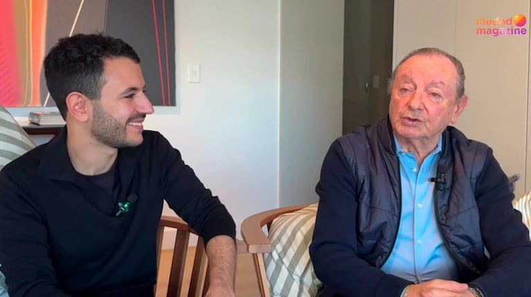 Martín Dlugonoga y su Abuelo Coqui (Foto: Hernán Khatchadourian)