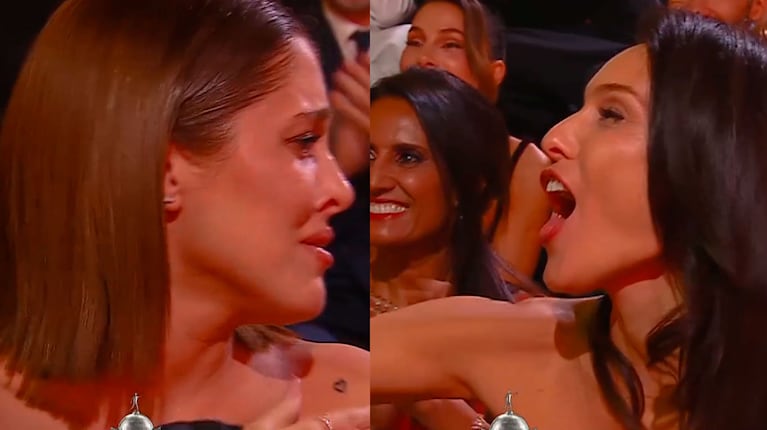 Martín Fierro de la Moda: qué hizo Pampita cuando ganó La Reini (captura de Telefe)