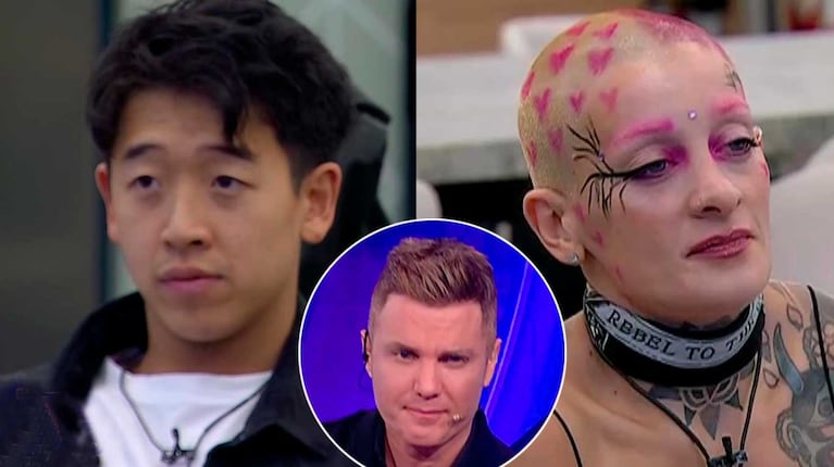 Martín Ku, Santiago del Moro y Juliana "Furia" Scaglione en Gran Hermano (Foto: captura Telefe)