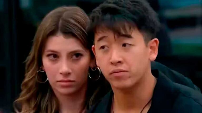 Martín Ku y su novia Marisol Saunzaga (Foto: captura Telefe)