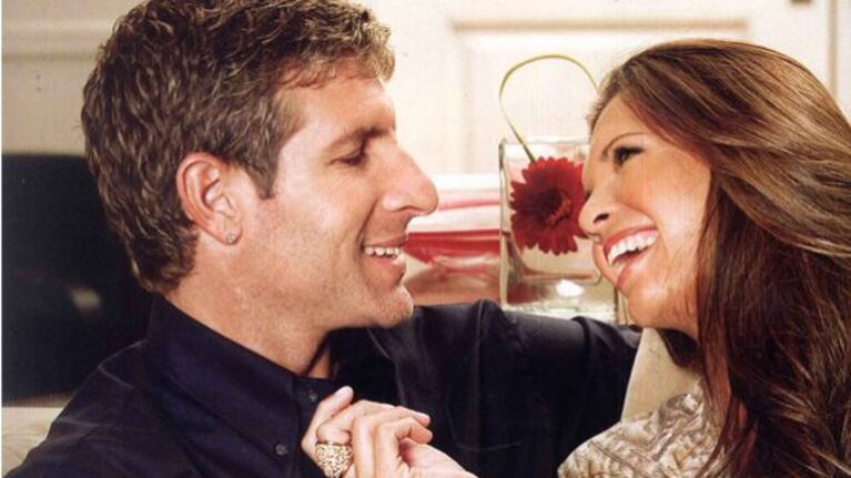 Martín Palermo y Jéssica Geneux. (Foto: Hola!)