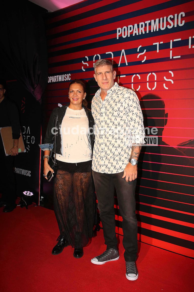Martín Palermo y pareja (Foto: Movilpress)