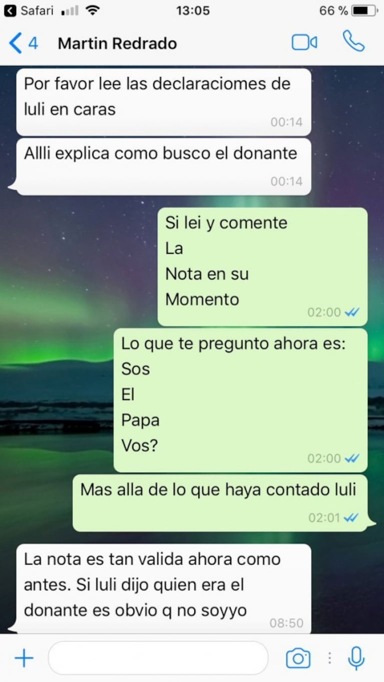 Martín Redrado aseguró que no es el padre de la hija de Luciana Salazar: "Luli dijo quién era el donante, es obvio que no soy yo" 