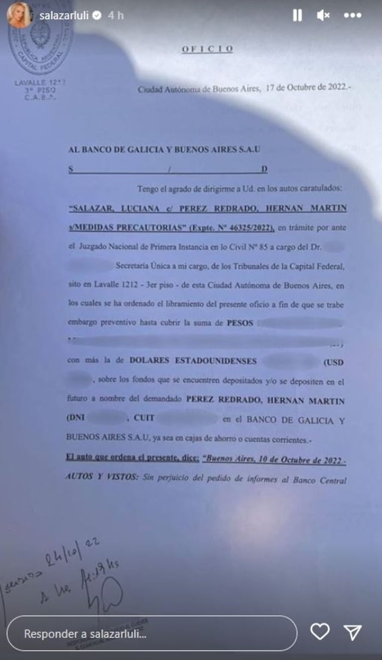 Martín Redrado, embargado: debe 10 meses de la cuota alimentaria de Matilda Salazar