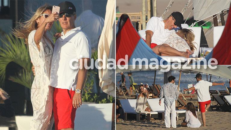 Martín Redrado y su nueva novia, Lulu Sanguinetti, mimosos en Punta del Este (Foto: GM Press)