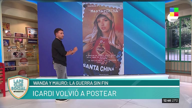 Martín Salwe analizó la estampita de Santa China.
