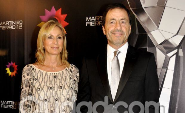 Martín Seefeld y su mujer Valeria en los Martín Fierro 2012. (Foto: Jennifer Rubio)