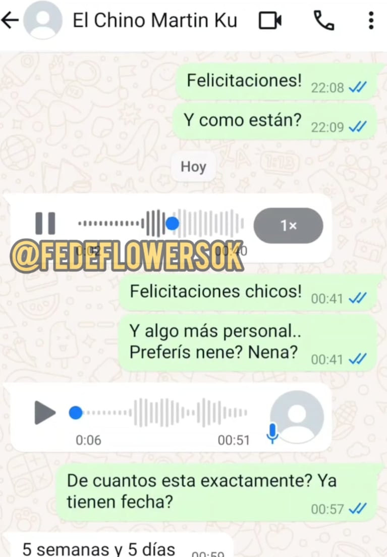 Martín y Marisol no tienen preferencias con respecto al sexo de su bebé en camino.