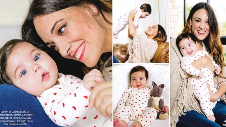 Martina Gusmán y su beba Lucero. Foto: revista ¡Hola! Argentina.