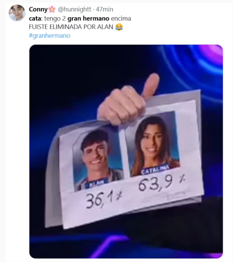 Martina quedó eliminada de Gran Hermano. Foto: X