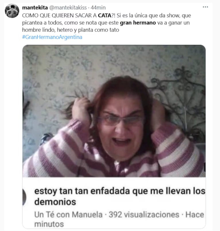 Martina quedó eliminada de Gran Hermano. Foto: X
