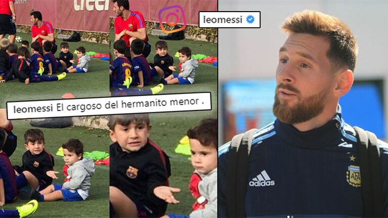 ¡Más clásico que Barcelona-Real Madrid! Messi y la divertida foto de sus hijos en la escuelita de fútbol