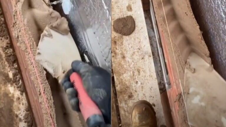 Más de 1,3 millones de seguidores en TikTok encuentran satisfactorio el trabajo de este albañil