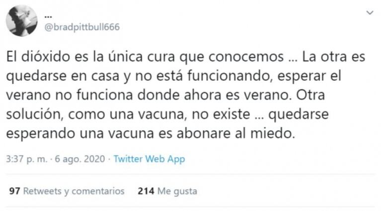 Más leña al fuego: Calamaro también recomendó el dióxido de cloro contra el Covid-19 tras el escándalo con Canosa