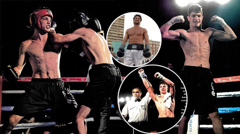 Mateo, el hijo de Luciano Castro debutó victorioso en como boxeador. (Foto: revista Gente)