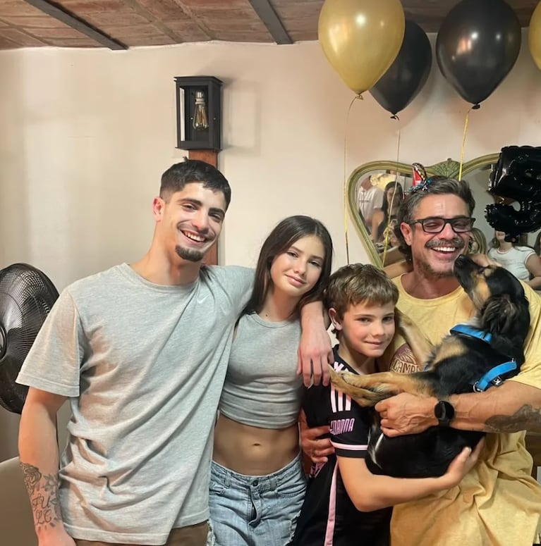Mateo en el cumple de Luciano. Foto: IG | castrolucianook