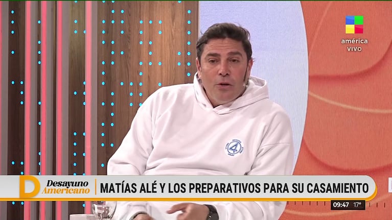 Matías Alé en Desayuno Americano (Foto: captura de América).