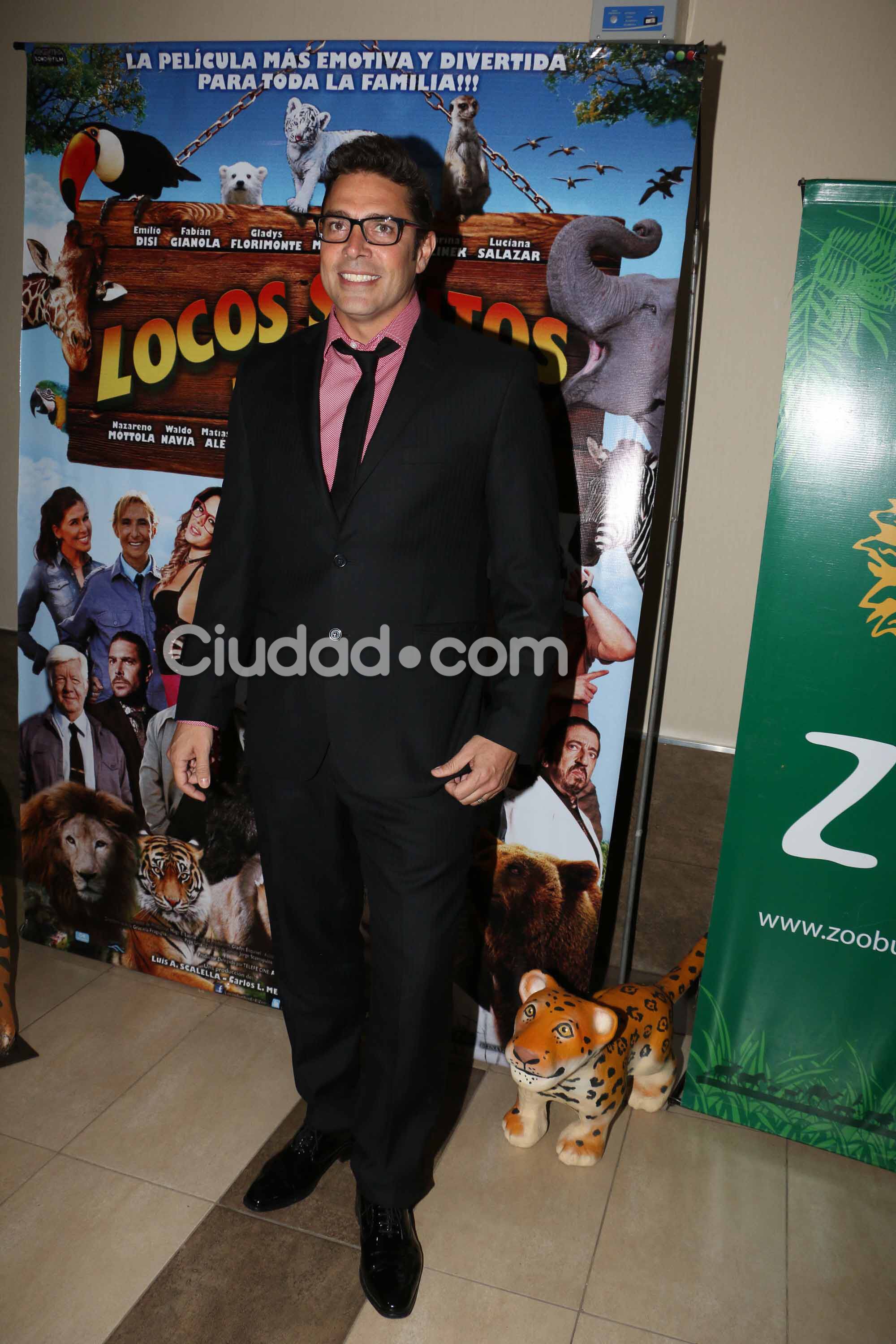 Matías Alé, en la avant premiere de Locos sueltos en el zoo (Foto: Movilpress)
