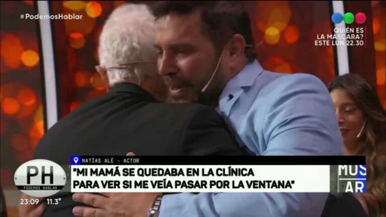 Matías Alé quebró en llanto al hablar de su mamá y Andy Kusnetzoff lo fue a consolar en pleno aire